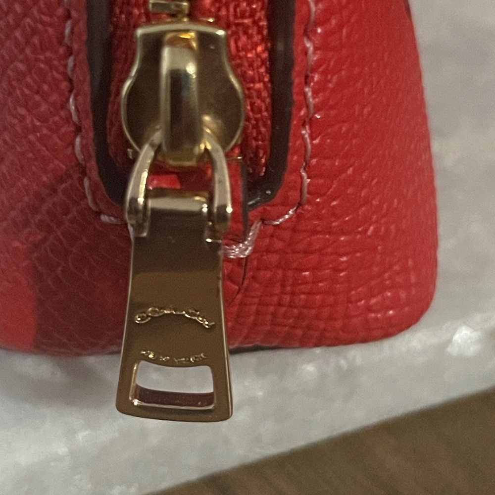 Coach Katy Satchel Keychain in Miami Red - Picture 5 of 7
